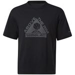 Reebok Classics Apparel Men's Above The Rim Graphic T-Shirt T-Shirts Black, Size XL