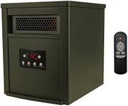 LifeSmart Infrared Quartz Space Heater, 6 Element 1500W Portable Heater with Remote, Black