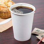 HOT BARGAINS, 1000 x 12oz Single Wall White Paper Cups for Hot Drinks Premium Disposable Coffee/Tea Paper Cups Perfect for Your Home, Café, Work, Parties or Outdoors. (White, 12OZ)