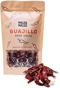 RICO RICO - Dried Guajillo Chiles Peppers 4 oz - Natural and Premium. Great For Mexican Recipes Like Mole, Tamales, Salsa. Resealable Kraft Bag by RICO RICO
