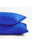 CCWB Pillow Covers Set of 2 Egyptian Cotton 600 Thread Count Softest Long Staple 100% Cotton Hotel Quality (Royal Blue, Standard)