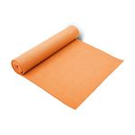 FAIRWAYUK Yoga Mat - Non Slip Exercise Mat for Home, Premium Eco Friendly Workout Mat with Carry Strap, Indoor Outdoor Excersize Mat, Gym Men Women - 6mm Thick 183 x 60 cm, Orange