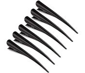 6pcs Duckbill Hair Clips with Teeth - Non-slip Alligator Hair Barrettes - Metal Alligator Clips for Hair Styling - Sectioning Clips Duckbill Hair Clips,Durable alligator hair clip for Thick&Thin Hair