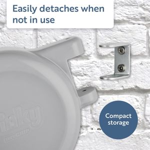Minky Retractable Washing Line, 15m – Wall Mounted Indoor/Outdoor, Grey