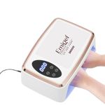 Emigel Professional Nail UV Lamp 380W | UV Nail Lamp Dryer | Nail Gel Curing Lamp | With Arm Rest | Hand Rest Nail Lamp | 2 in 1 UV LED Lamp Dryer | Large Space for Both hands | For Salon & Home Use. With 4 Month Warranty.