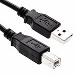 iSeventy9 Printer Cable USB/PC Fast Data Sync Lead Adaptor Compatible for Canon PIXMA TS205 / TR8550 / TR7550 / Black / (1.8m)