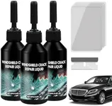 PUSKIU Windshield Crack Repair Kit, Quick Fix Windshield & Glass Repair Tools, Wind Shield Car Glass Repair Set Glass Corrector Shatter Repair Glue for Cars, Automotive Glass Nano Repair Fluid Kit