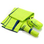 meteor Microfibre Towel Quick Dry Gym Pool Fitness Swimming Travel Camping Beach Yoga Pilates Bath Shower Absorbent Compact Lightweight Dry Men Women Kids Post-Bath Pet Drying 80 x 130 cm