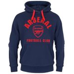 Arsenal FC Official Football Gift Mens Fleece Hoody Navy Blue Large