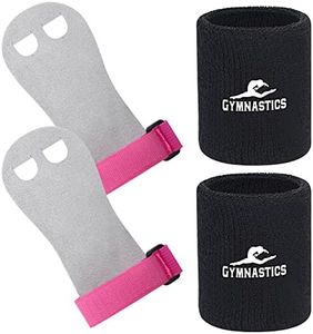 Gymnastics Grips Wristbands Bundle for Girls Kids Youth (S)