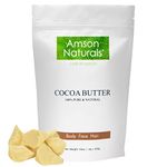 Cocoa Butter 1lb / 454g-Pure Natural Unrefined for Skin, Face,Body butter,Lip Balm,Lotion,Cream,Soap making. Beurre de cacao Amson Naturals