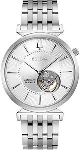 Bulova Automatic Watch 96A235, Silver, bracelet