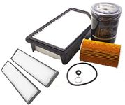 OGLS AIR FILTER + OIL FILTER + AC FILTER + DIESEL FILTER SET OF 4 PCS COMPATIBLE WITH I20