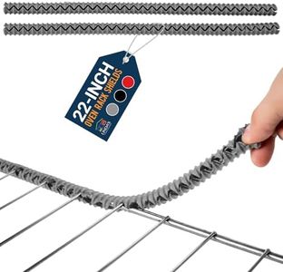Silicone Oven Guards for Racks by Linda’s Essentials (2 Pack) - Heat Resistance Silicone Oven Rack Protectors Guards Against Burns and Scars, 22 Inches Long (Gray)