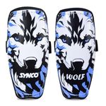 Synco Shin Guard | Professional Football Shin Guard with Velcro Strap Adjustable | Shin Guard for Football | Superior Protection and Comfort | Durable and Lightweight | for Youth & Adults (Wolf)