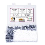 Epi-Torque; The Epic Torque #Doityourself Stainless Steel Counter Sunk Slotted Minus Head Self Tapping Full Threaded Sheet Metal Screws with Matching Rawl Plugs (Pack of 515 Pieces)