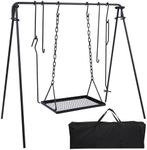 REDCAMP Campfire Swing Grill Stand,