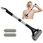 EASACE Lotion Applicator for Back & Body, Long Handle 21.5inch Adjustable Lotion Roller(silver)