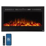 Touchstone Sideline Recessed Mounted Electric Fireplaces (36 Inches)