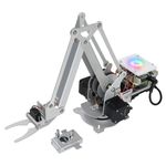 Freenove Robot Arm Kit for Raspberry Pi, High Accuracy, Stepper Motor, Metal Structure, Clamping Mode, Drawing Mode, Record and Replay, App Control (Raspberry Pi NOT Included)