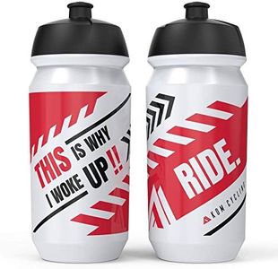 KOM Cycling Water Bottle Collection 500ml (16.9oz) Cycling Water Bottle Inspiration (6 Bottles, This is Why I Woke Up.)