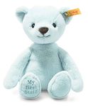 Steiff 242144 Soft Cuddly Friends My First Teddy Bear, 26 cm, Cuddly Toy for Babies, Light Blue (242144), Blue, 143 g