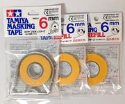 TAMIYA 6mm Masking Tape with 2pcs R