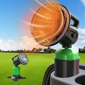 Golf Cart Heater, 6500-BTU 2-in-1 Portable Propane Heater for Golf and Camping