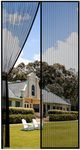 ViShawtek Magnetic Mosquito Net for Doors, Mesh Curtain, Magnetic Seal Top and Bottom with Automatic Closure, Keeps Fresh Air Inside Black 65 x 200 cm