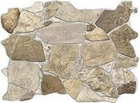 Retro-Art 3D Wall Panels, Pack of 10, Wild Stone in Brown Beige Grey, PVC, 17.5" x 23.75", Cover 28.86 sq.ft. 563WB