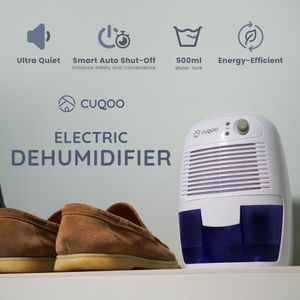 CUQOO Mini Dehumidifier 500ml – Compact Moisture Absorber