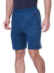 berge' Men's Instadry Dryfit Polyester Lightweight Soft Fabric Long Shorts with Secure Zipper Pockets Casual Sports Shorts for Men|Running Shorts|Gym Shorts|Half Pants|Jogging Shorts (Teal Colour)