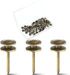 Hotop 25 Pieces Double Headed Picture Hangers Nails Small Head Hanging Nails Picture Photo Hanging Hook Pins Decorative Nail Hook Hangers for Home Office School (Bronze) as shown MY-Hotop-11068