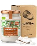 NaturaleBio Organic Premium Coconut Oil 500 ml. Raw Cold Pressed. Bio, Extra Virgin, Pure and Natural. Native Unrefined Pure. Country of Origin Sri Lanka.