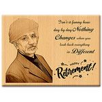 Incredible Gifts India Retirement Gift - Personalized Engraved Wood Photo Plaque (8x6 inches, Wood)