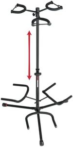 Gator Frameworks Adjustable Triple Guitar Stand, Holds (3) Electric or Acoustic Guitars (GFW-GTR-3000)
