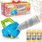 ArtCreativity Bubble Leaf Blower for Toddlers, Bubble Blower Machine with 3 Bubble Solution, Summer Outdoor Toys for Kids, Christmas Birthday Gifts Party Favors for Boys Girls Age 2 3 4 5+ Year Old