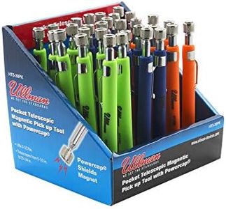 Ullman HT-5DIS 10-Piece Extra High Pocket Telescopic Magnetic Pick-Up Tools Counter Top Display Set