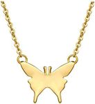 HUASAI Butterfly Pendant Necklace f