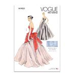 Vogue Patterns V1931F5 Misses' Vintage Dress and Overbodice with Pannier F5 (16-18-20-22-24)