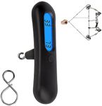 NATUMER Archery Bow Scale 110 lbs/ 50kg Hanging Handheld Scale Multifunctional Digital Tune Scale Peak Weight/Hold Weight with Clear LCD Display for Recurve/Compound Bow (Black Upgraded)