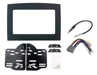 Black Dodge Ram Radio Stereo Double Din Dash Install Kit w Wiring Harness