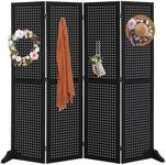 Bonnlo 4 Panel Pegboard Freestandin