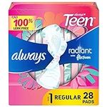 Always Radiant FlexFoam Teen Pads R