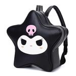 DuofLily 3D Star Y2K Backpack Boys Girls Cartoon Bag Lightweight Waterproof Bookbags, Black, Large, Y2k