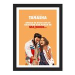 GOOD HOPE - Bollywood Poster Tamasha Movie frame Movie Bollywood Pop Art Frame For Room & Office (10 x 13 Framed Poster) Multicolor