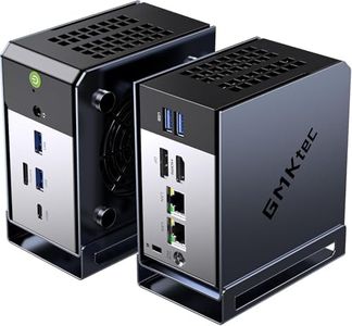 GMKtec AI Mini PC AMD Ryzen AI 9 HX-370 Serie(5.1GHz) 32GB LPDDR5X 1TB PCIe 4.0 SSD, Mini Gaming Computers Triple Screen 8K Display, WiFi 6 & USB4/Oculink Interface/EVO-X1