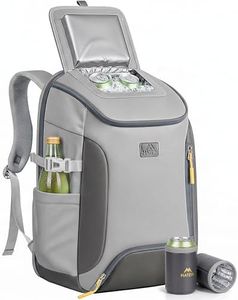 MATEIN HER Lunch Backpack for Men with Hook-and-Loop Top Lid for Beach