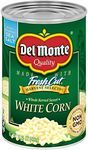 DEL MONTE FRESH CUT HARVEST SELECTS Sweet White Whole Kernel Corn, Canned Vegetables, 15.25 oz Can