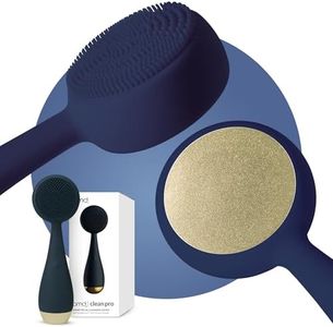 PMD Clean Pro - Smart Facial Cleansing Device with Silicone Brush & ActiveWarmth Anti-Aging Massager - Waterproof - SonicGlow Vibration Technology - Clear Pores & Blackheads - Lift, Firm, & Tone Skin